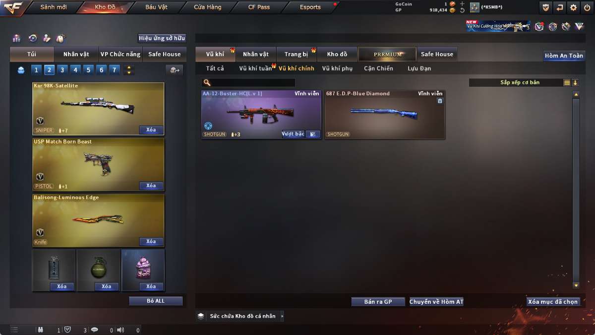 shop acc cf uy tin gia re